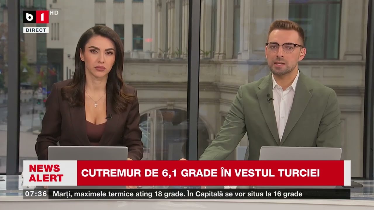 CUTREMUR DE 6,1 GRADE &Icirc;N VESTUL TURCIEI  2 CLĂDIRI PRĂBUȘITE_Știri B1TV_28 oct. 2025