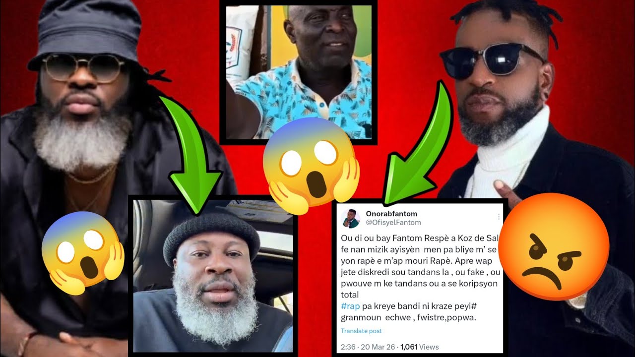 Fantom Fache😡li reponn senatè jakito😱/Gandhi reponn😱/tout rap kreyol Fache😡
