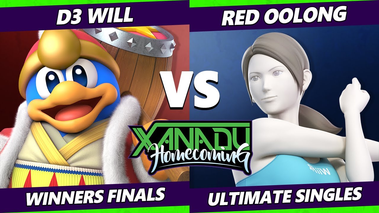 Xanadu Homecoming Winners Finals - D3_Will (Dedede) Vs. Red Oolong (Wii Fit Trainer) Smash Ultimate