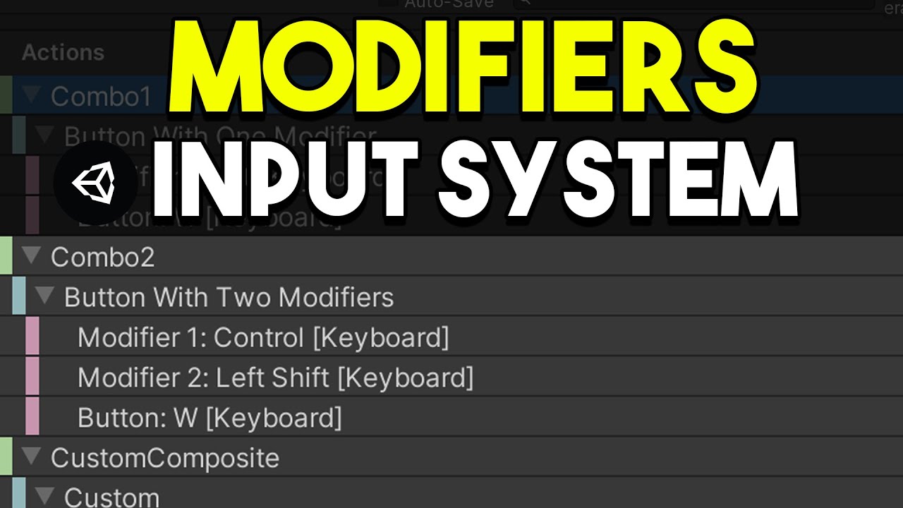 Input System Modifiers Explained | ButtonWithOne/TwoModifiers and Custom Composites - Unity