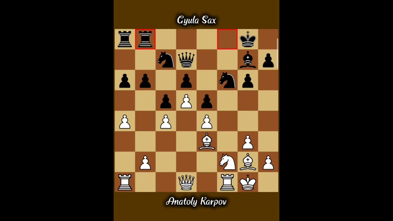 Anatoly Karpov vs Gyula Sax ◉ Tungsram Tournament Budapest 1973 | Historic Chess Game
