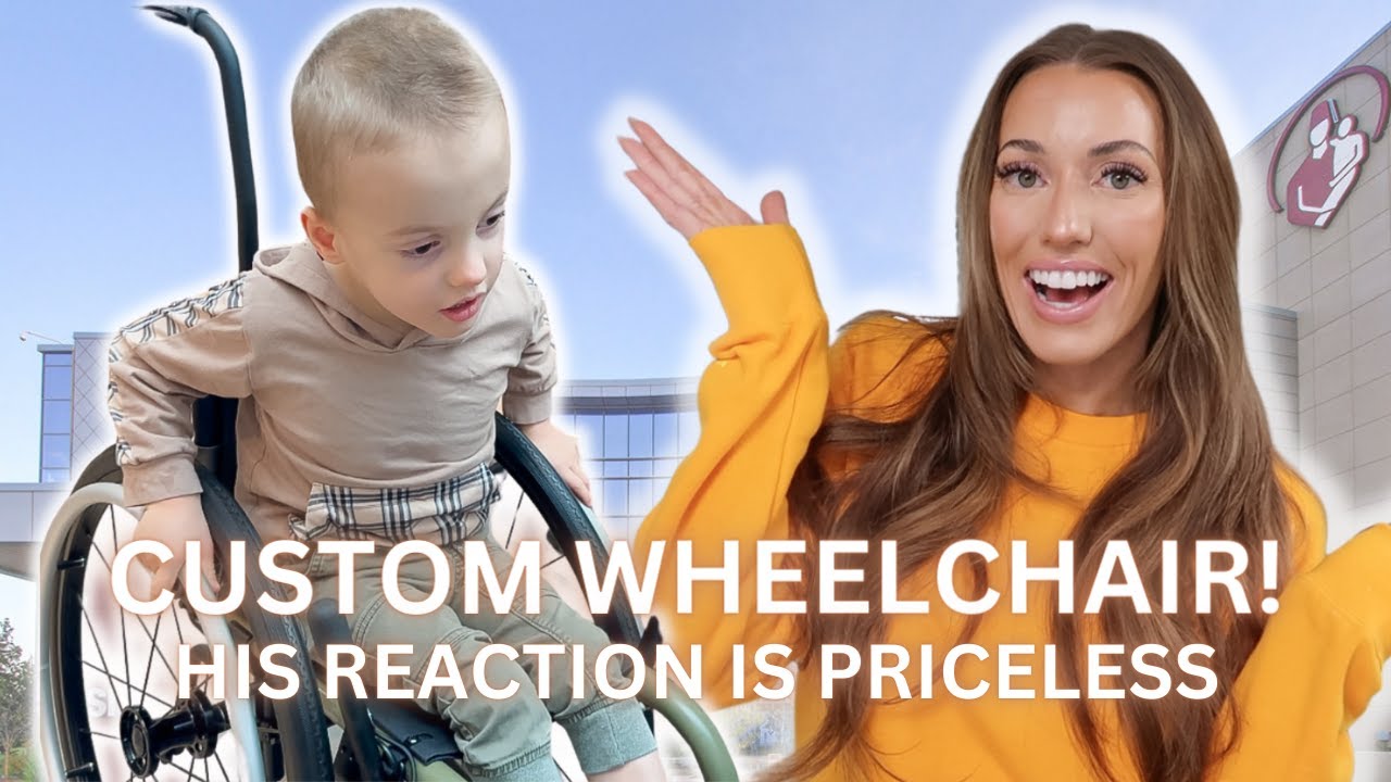 CUSTOMIZING OUR SONS FIRST WHEELCHAIR + FIRST TIME USING IT HIMSELF!