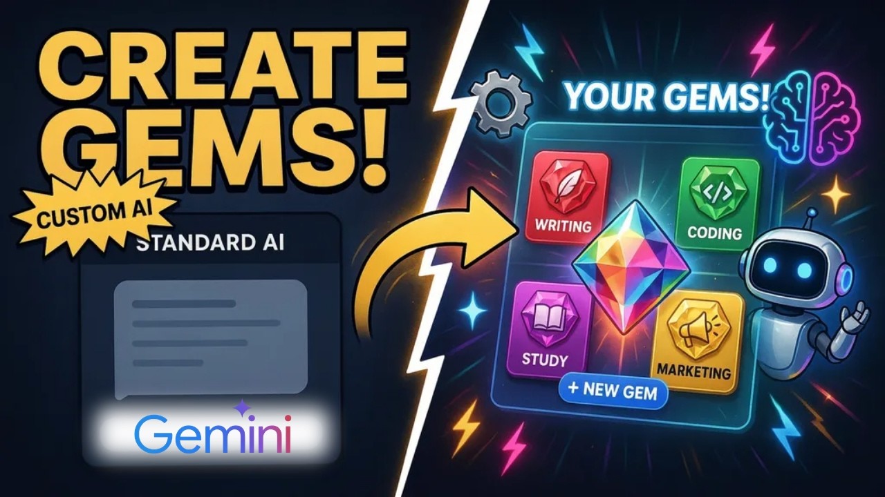 Как создавать Gems в Gemini | Создание пользовательских ИИ-ассистентов с помощью Gemini Gems