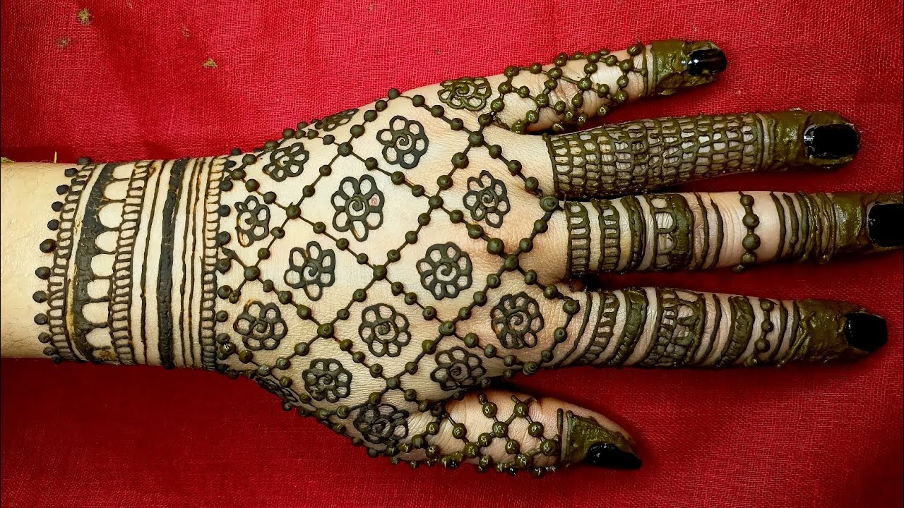 Beautiful latest stylish mehndi design | check pattern mehndi/ RT CREATIVITY 
