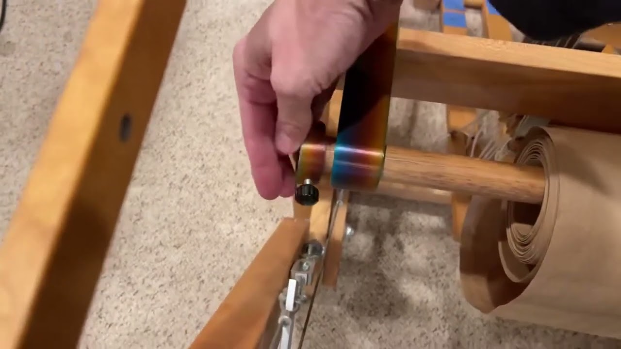 Install your warp paper bracket on your Schacht Standard Floor Loom