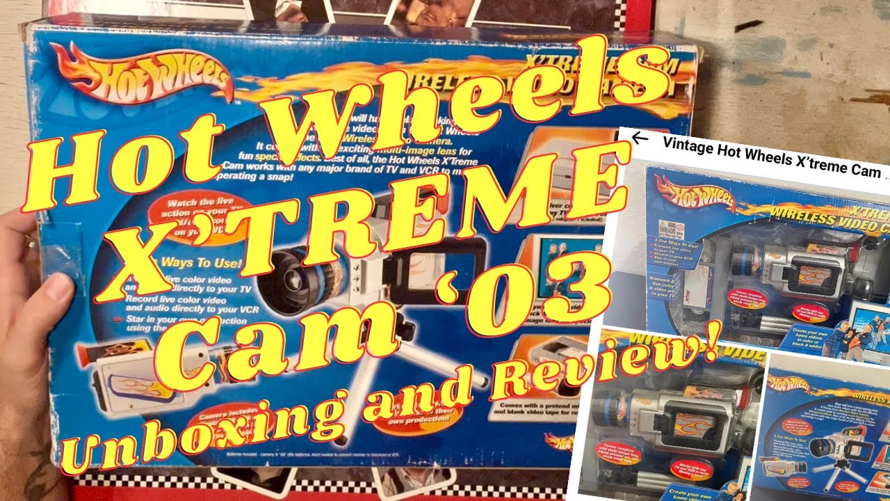 2003 Hot Wheels X'TREME Cam Wireless Video Camera Toy Unboxing and Review Rare Video Toy