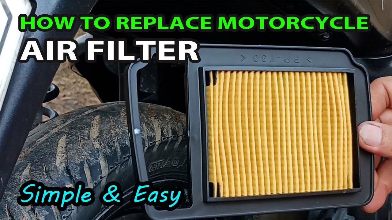 How to Replace an Air Filter Mio Sporty Motorcycle - INSTALLATION Stock Change Scooter Yamaha Honda