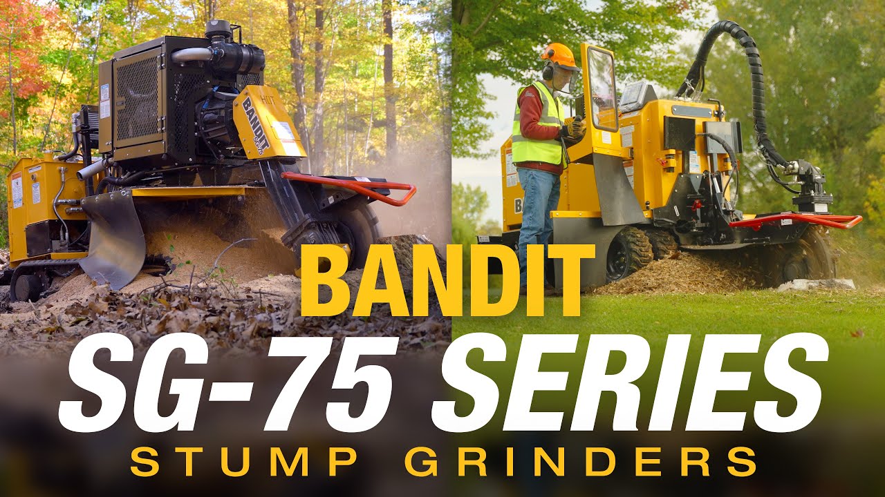Измельчители пней серии BANDIT SG-75: гусеничный или шинный вариант — мощность, производительност...