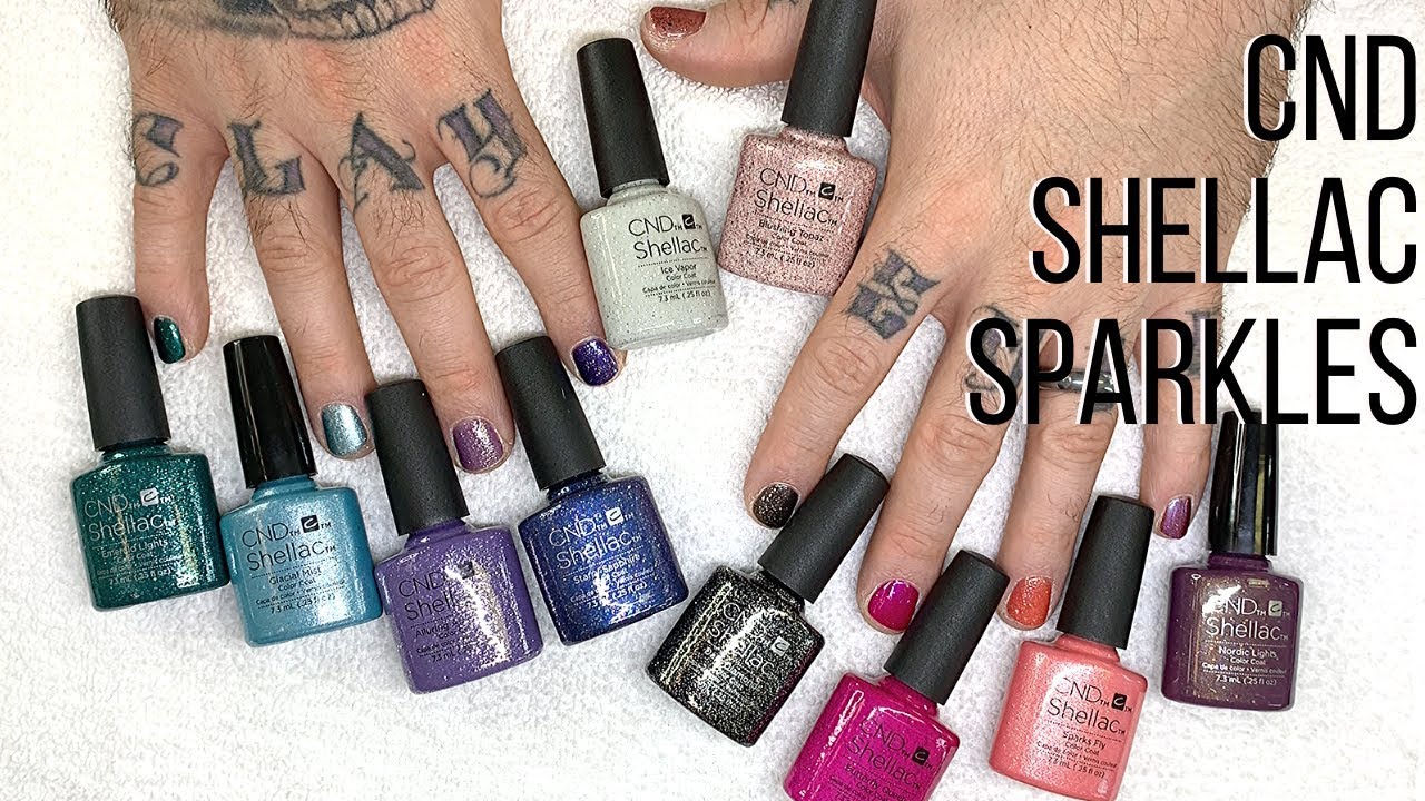 CND SHELLAC SPARKLES✨ [SWATCH VIDEO]