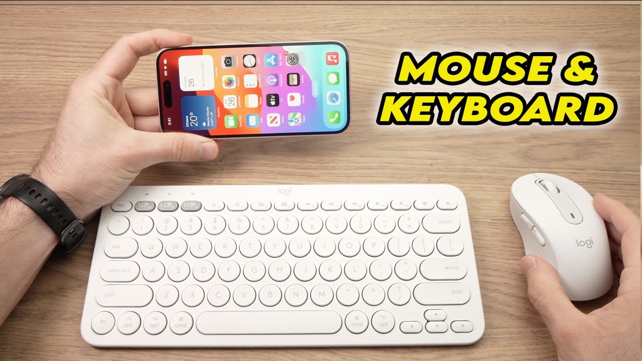 Как использовать клавиатуру и мышь на iPhone 15/Pro/Plus