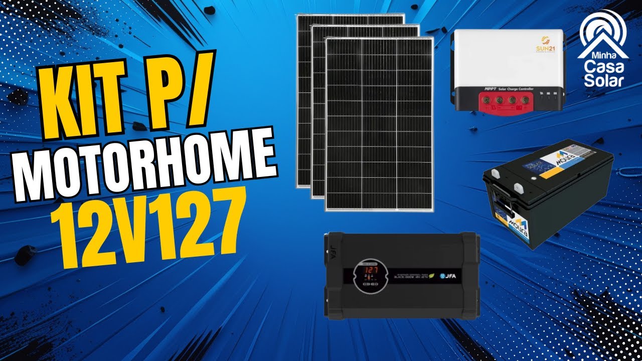 🔋 KIT SOLAR BARATO para MOTORHOME: Instalação PASSO A PASSO + Ligações Seguras (Fácil e Econômico!)