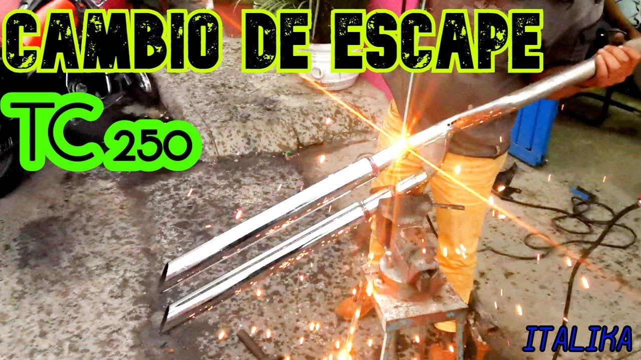 CAMBIO DE ESCAPE A TC 250/ITALIKA/MODIFICACION/SUENA DURO
