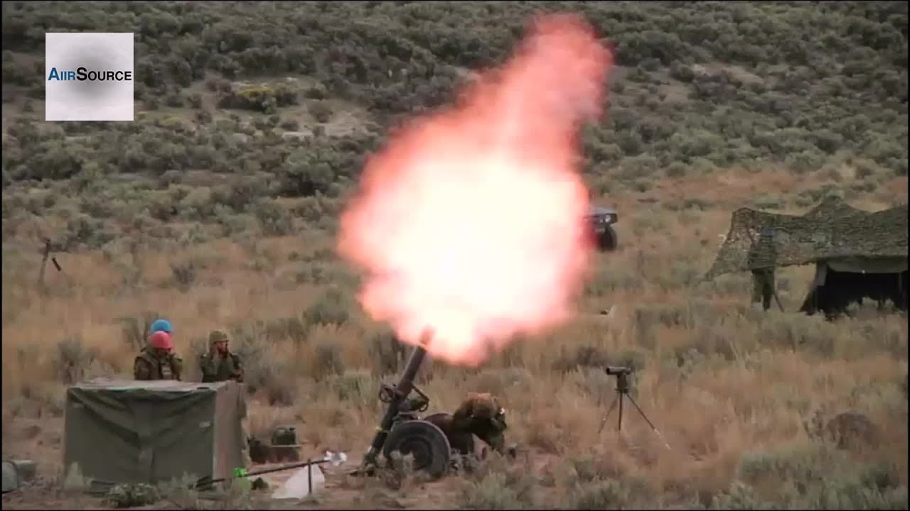 U.S. Soldiers and Japan Self-Defense Force - Mortar Live Fire