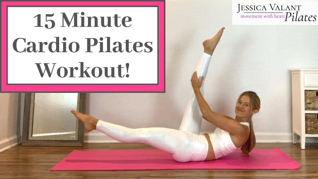 15 Minute Pilates Workout - Total Body Cardio Pilates Workout!