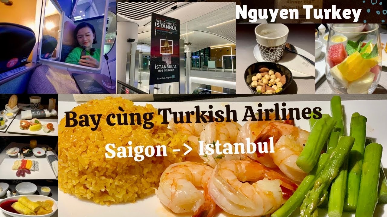 Hành trình từ Sài Gòn về Istanbul | Bên trong sân bay quốc tế Istanbul |Turkish Airlines, Thổ Nhĩ Kỳ
