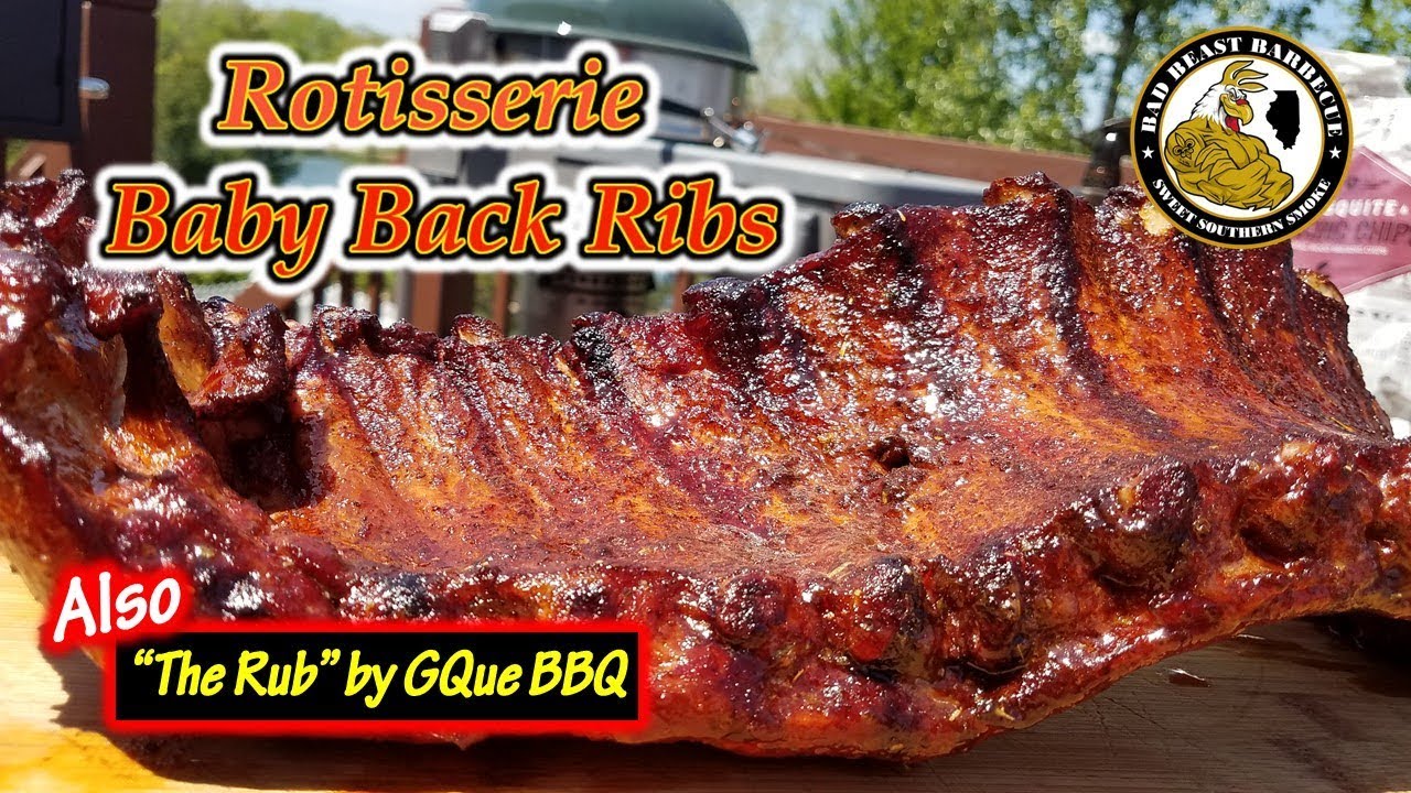How to make rotisserie baby back ribs