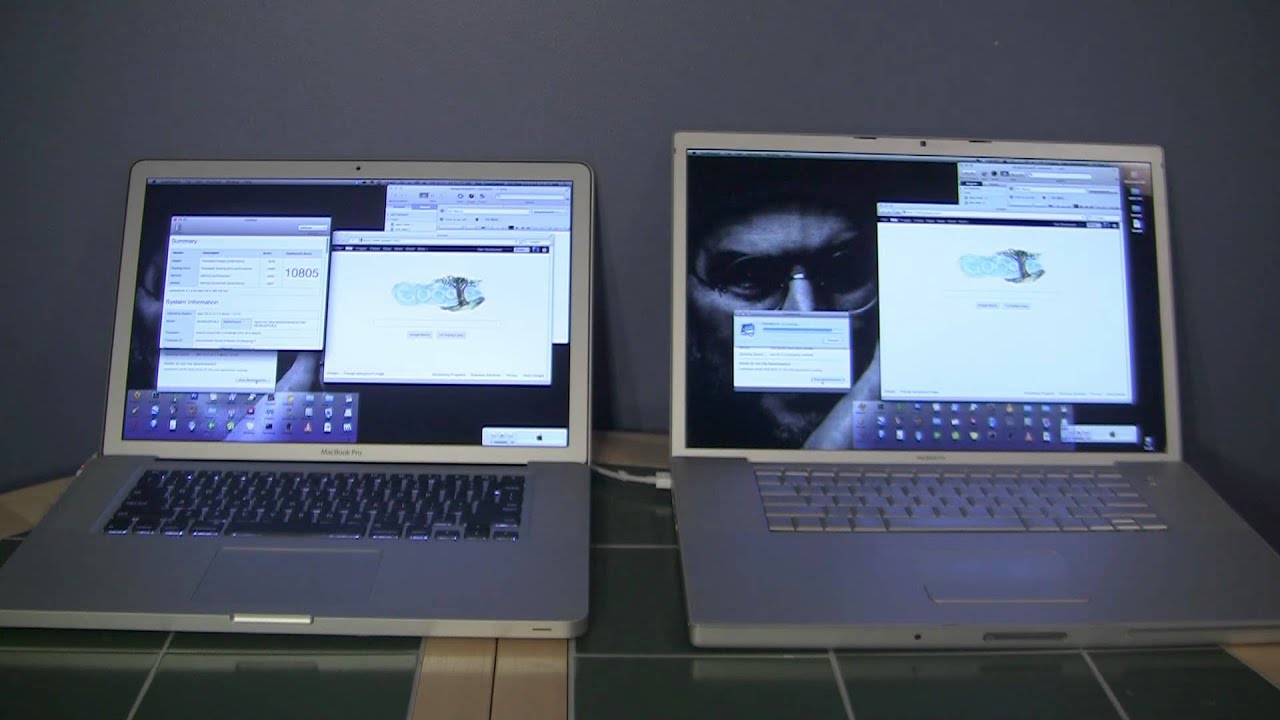 MacBook Pro 2.4GHz i7 compared to 2.5GHz Core 2 Duo