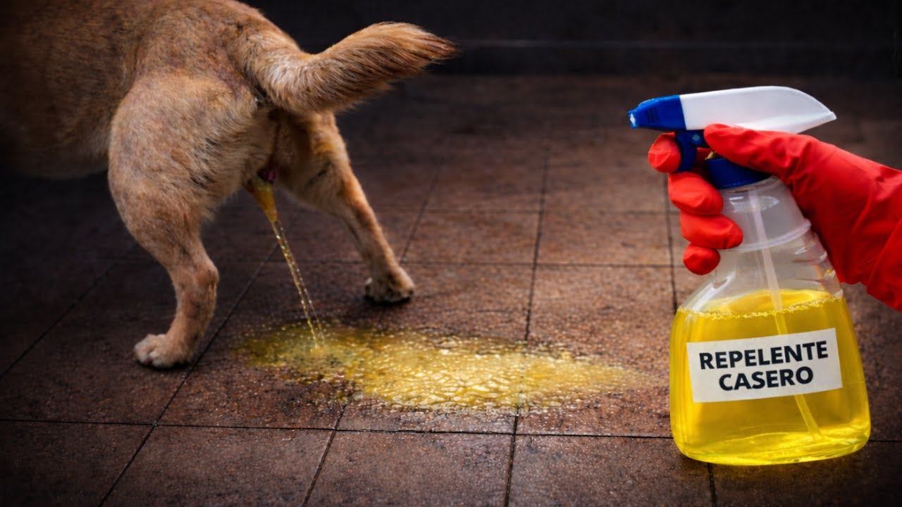 ¿Con qué fregar el suelo para que no se orine el perro? (repelente casero)