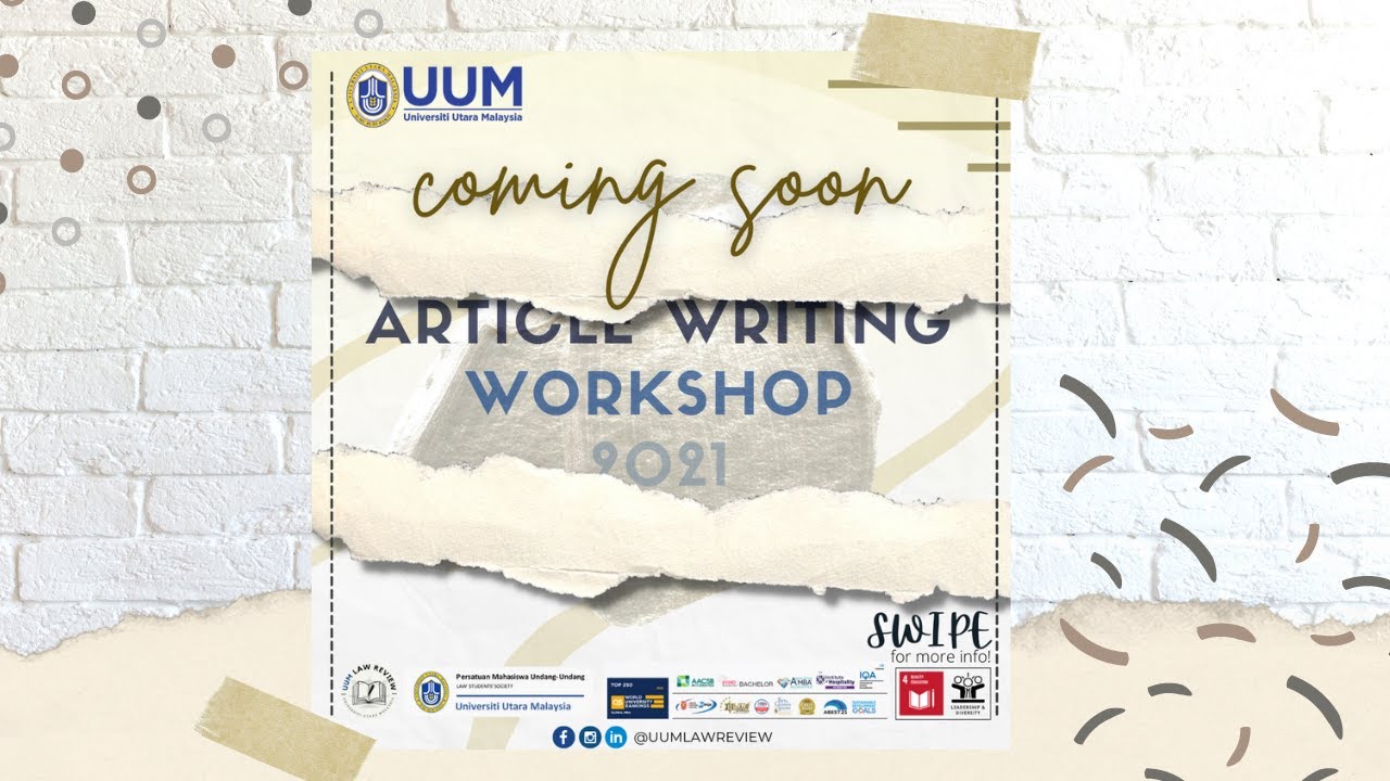 [UUM LAW REVIEW] Article Writing Workshop 2021