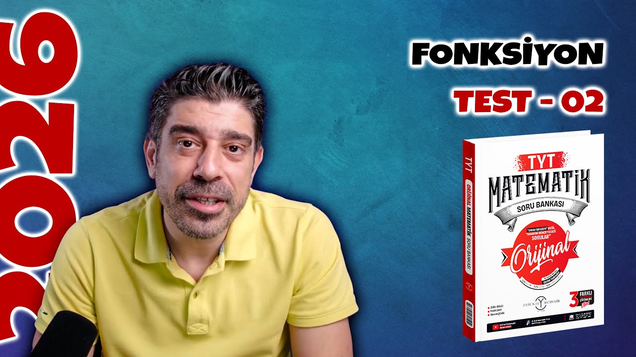 Fonksiyon TEST 02 | ORİJİNAL TYT SORU BANKASI | #yks2026