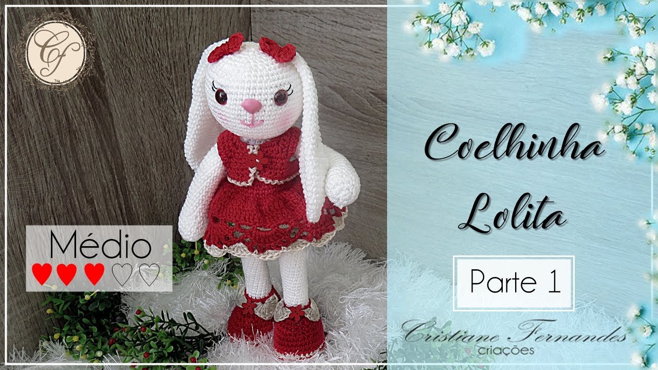 AMIGURUMI - COELHA LOLITA - PARTE 1
