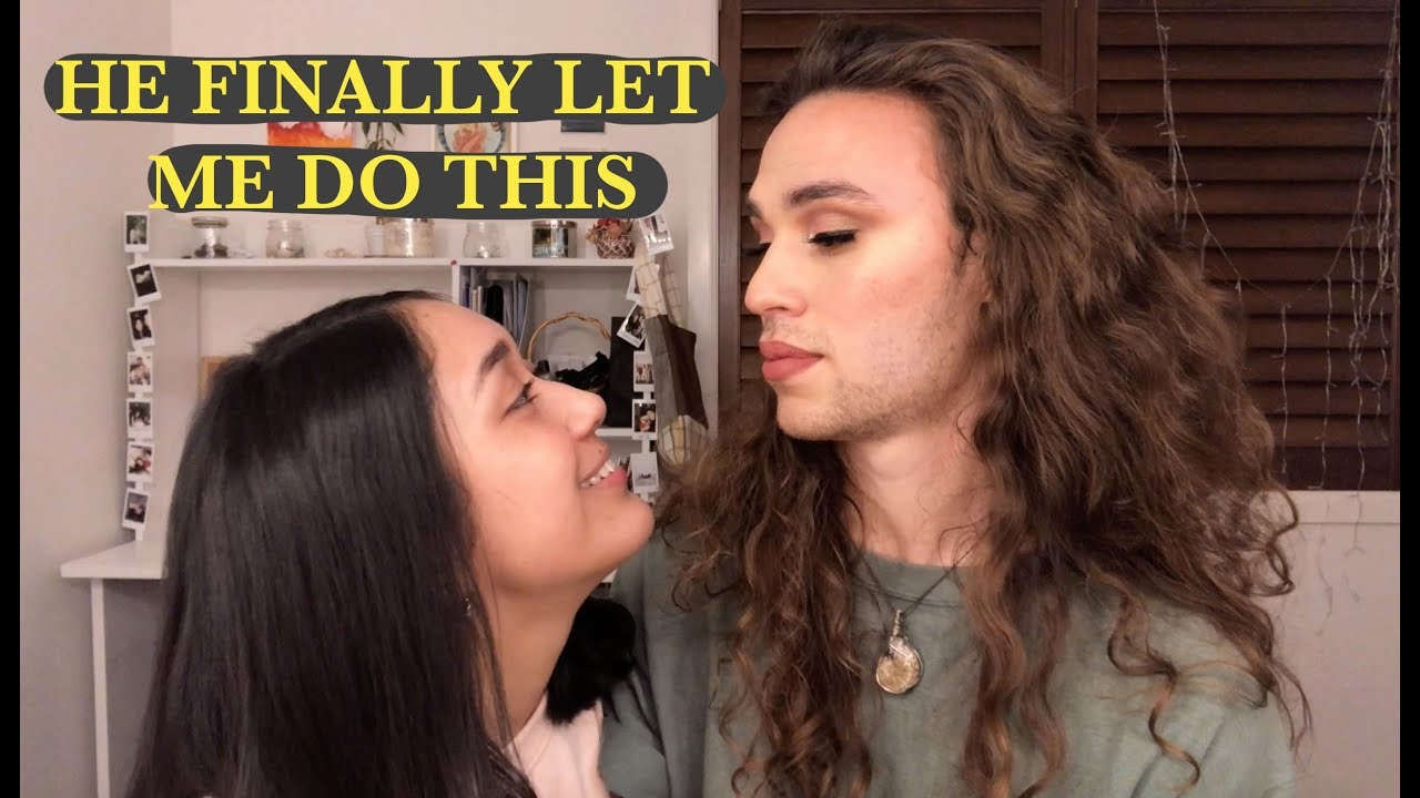 doing my boyfriends make-up!!!