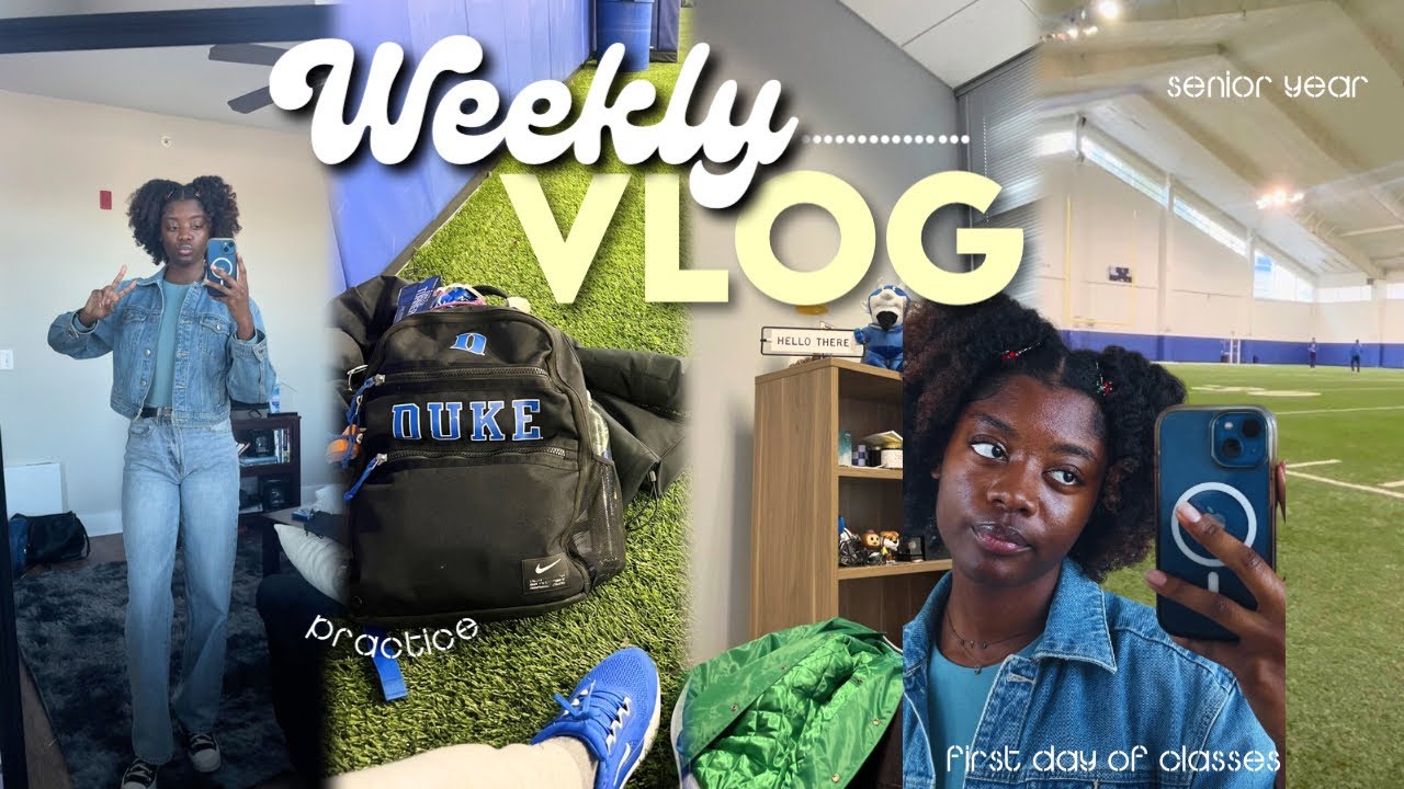 Weekly Vlog: Surviving the Chaos: My Last First Week of College (Spring Semester Vlog 🌸📚)