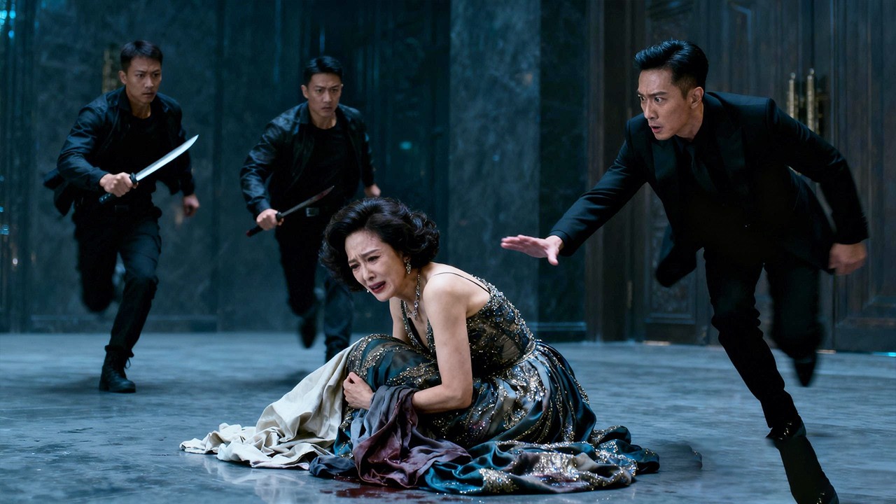 Rich Widow Attacked at Night Her Bodyguard Arrives Too Late！#dramaclips #cdrama