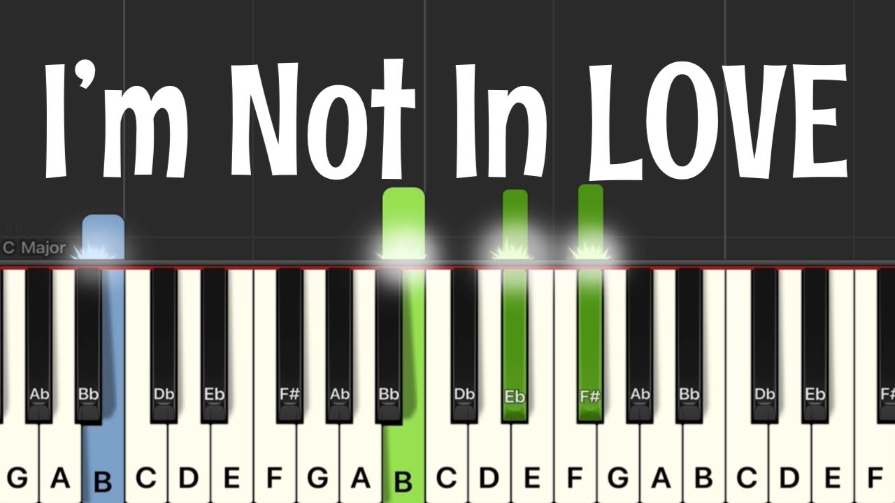 10cc - I’m Not In Love Piano Tutorial | Medium 