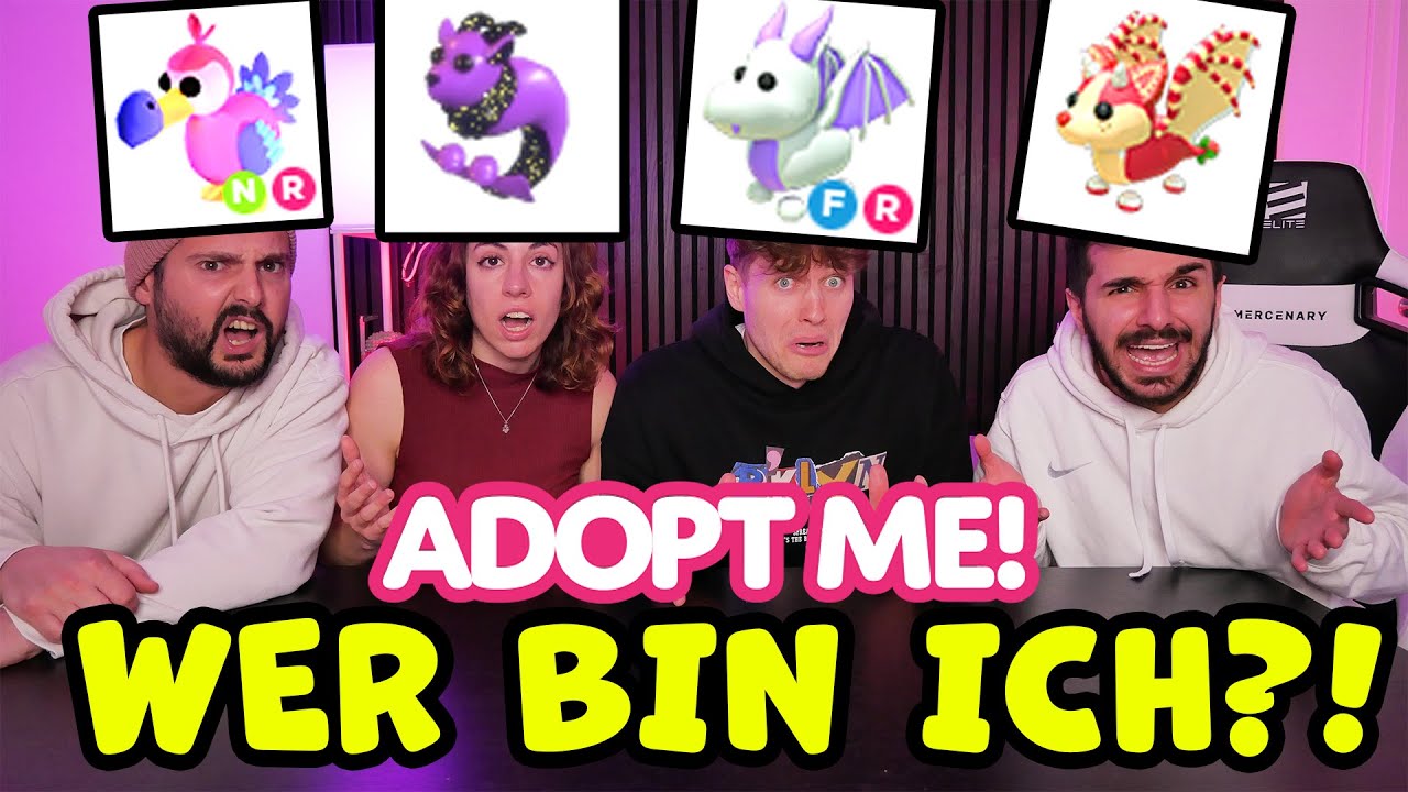 XXL WER BIN ICH?! CHALLENGE mit Kaan, Claudio, Tom & Lena! Welches Adopt Me Pet bin ich?!