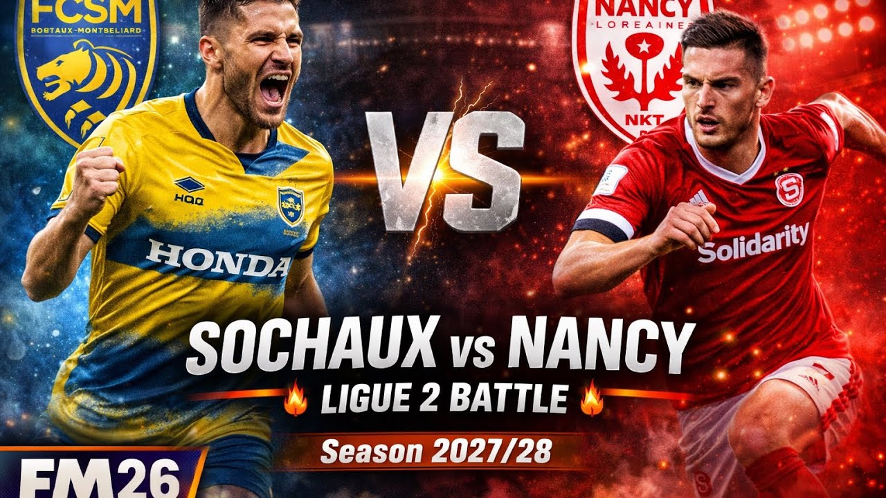 FOOTBALL MANAGER 26 | FC SOCHAUX - AS NANCY | LIGUE 2 BKT | SEASON 2027 - 2028