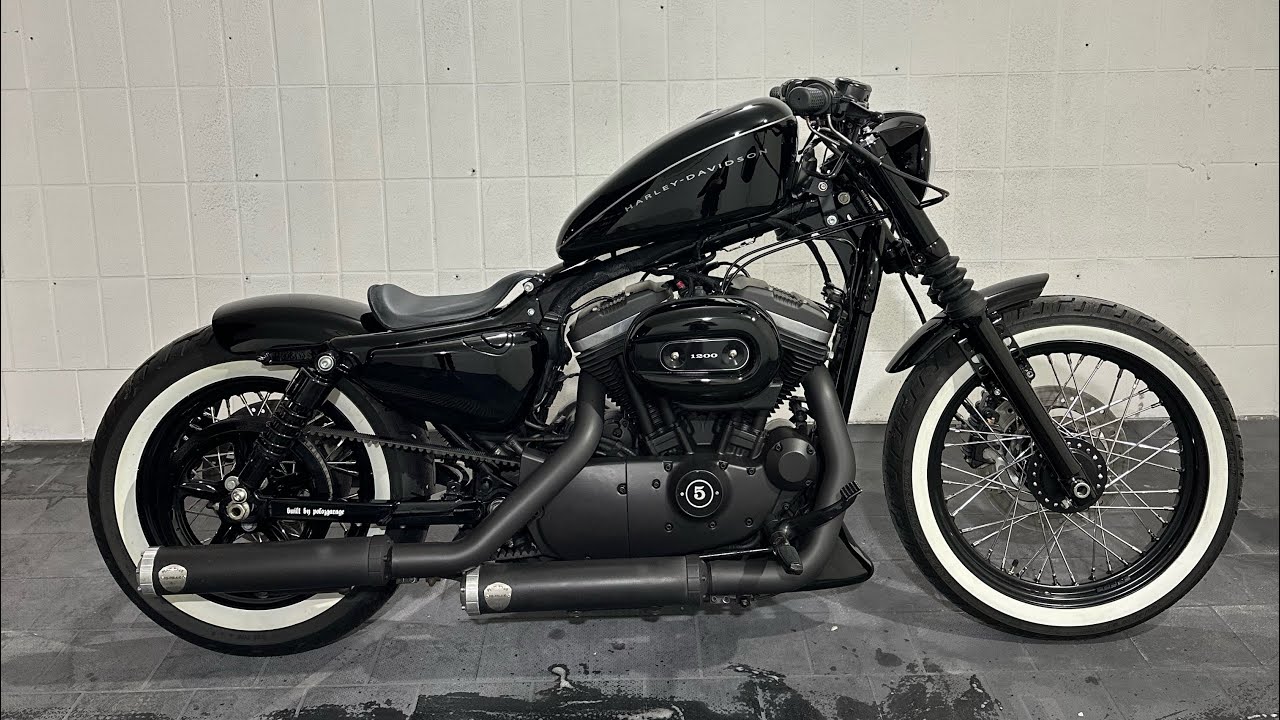 Harley Davidson Sportster 1200 Nightster, Bobber, Penzl Klappenauspuff