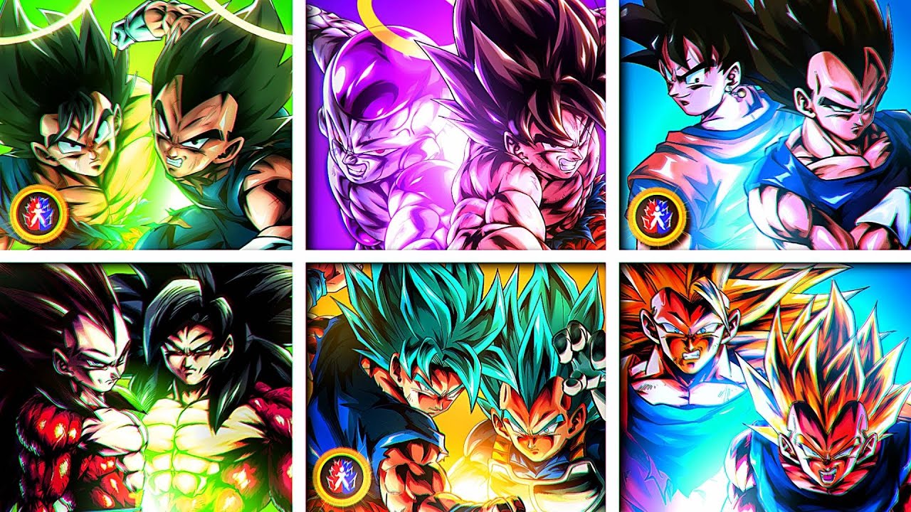 ¡JUGANDO CON TODOS LOS DUALES DE GOKU Y VEGETA EN PVP! (Dragon Ball Legends)