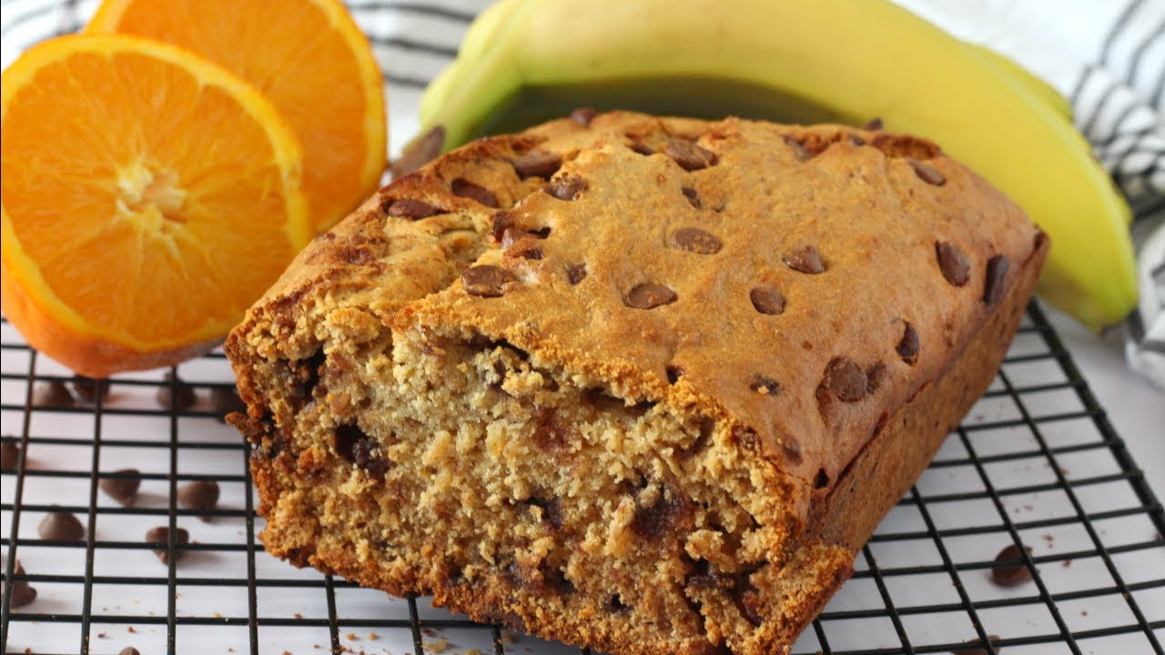 Chocolate Orange Banana Bread | Healthy Banana Bread