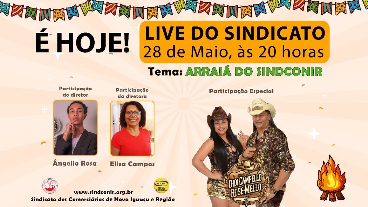 LIVE DO SINDICATO - ARRAIÁ DO SINDCONIR