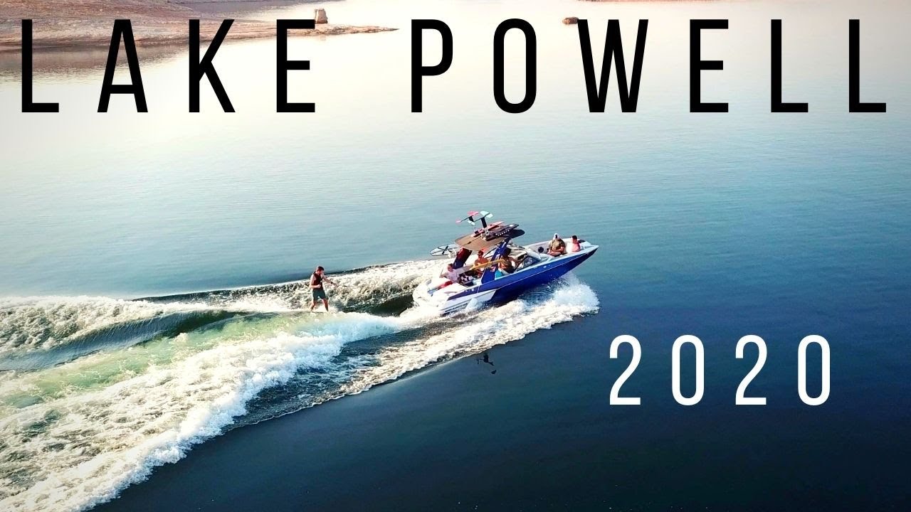 Lake Powell in OCTOBER! | Wakesurfing Hall's Creek Bay 2020