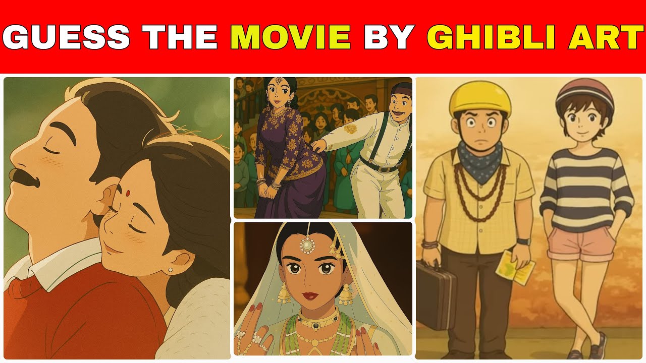 Guess The Movie By Ghibli Art | Animated Quiz Fun | Quizopedia | Bollywood Turn Ghibli