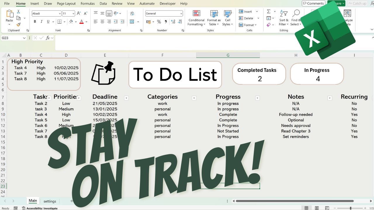 Stay Organized with This Simple To-Do List 💡