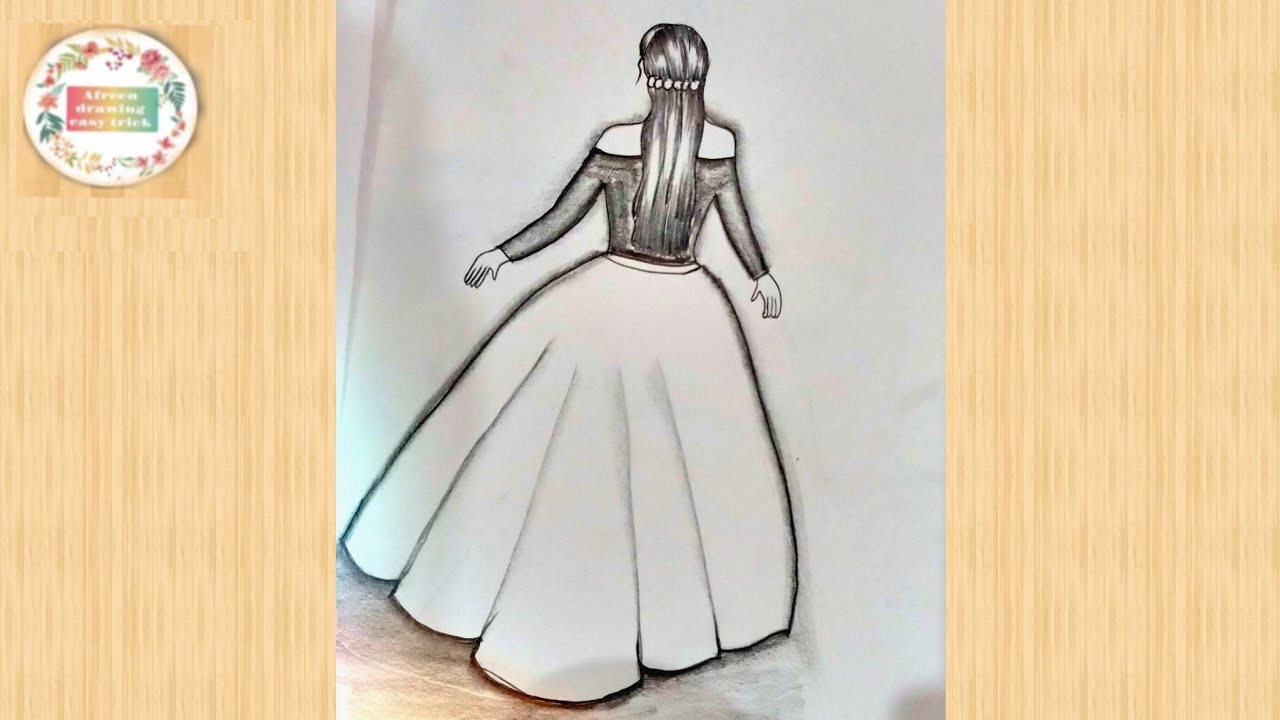 easy and attractive drawing for girls/girl drawing/pencil drawing/pencil sketch for beginners