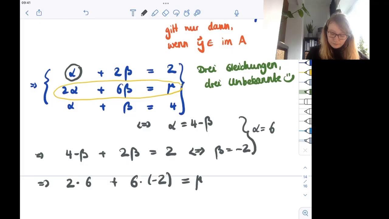 IngMa A (Lineare Algebra) - Große Übung 21.01.2022