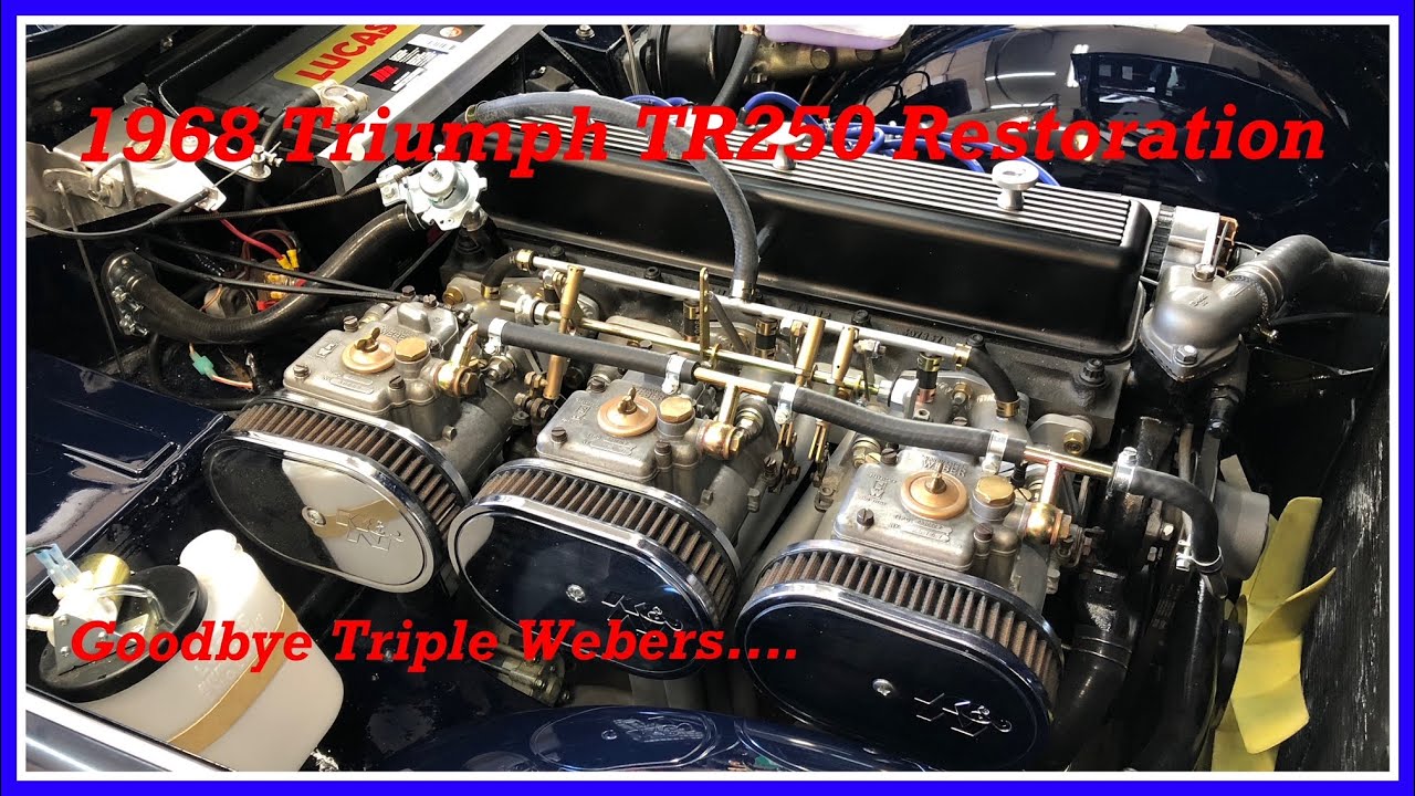 1968 Triumph TR250 Restoration Project Update Triple Weber Conversion Back 2 Stock Zenith Strombergs