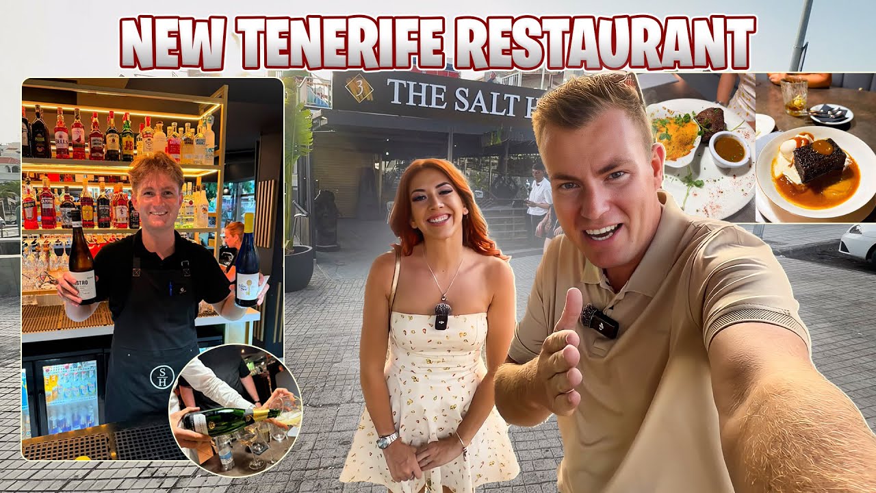 NEW Restaurant Opens in Los Cristianos & Laura Gets DRUNK! 😂 Full Salt House Tenerife Review & Menu