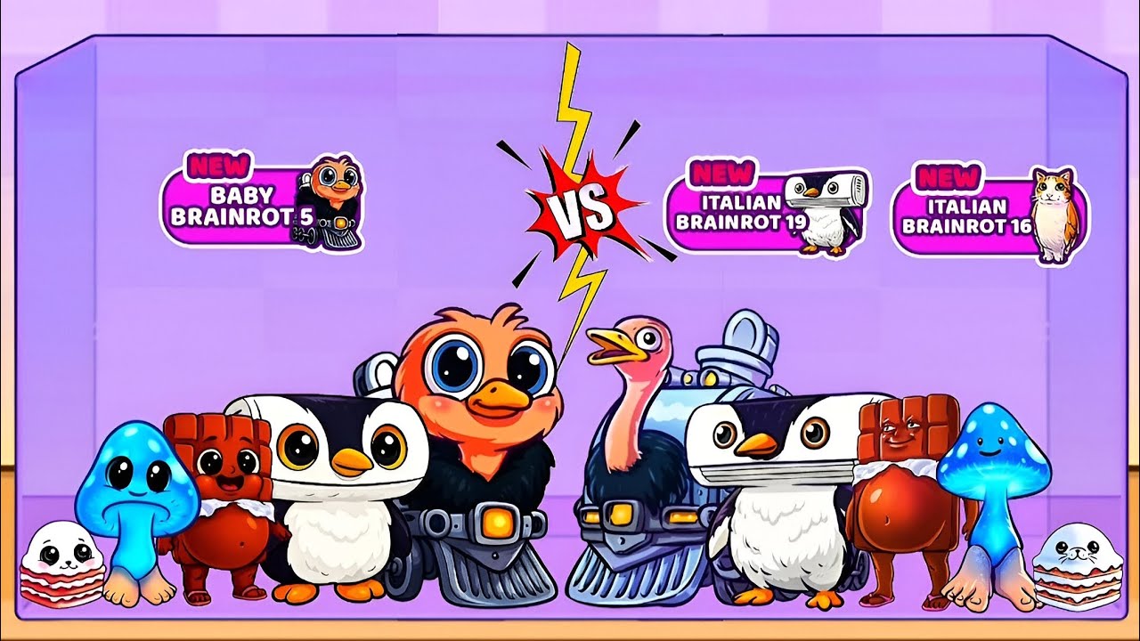 Merge Fellas: Baby Brainrot 4 VS Italian Rot 19,Italian Rot 16 ⁉️ Max Level | Gameplay!