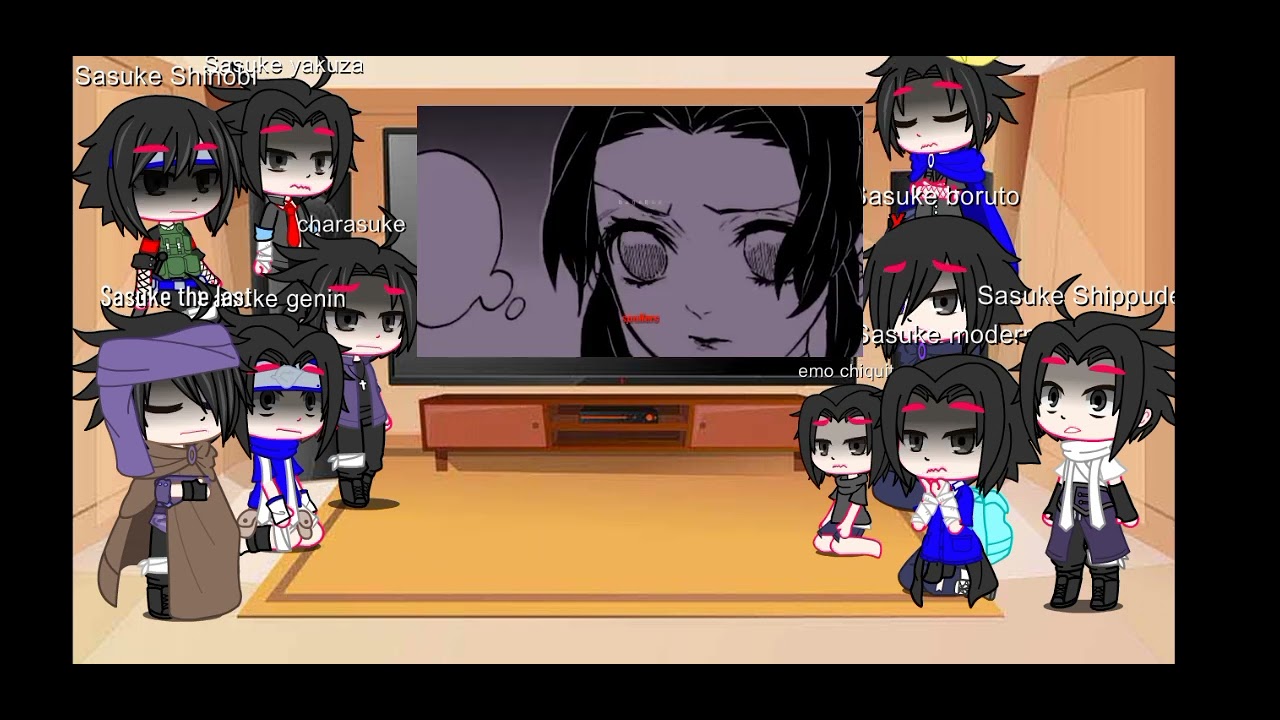 Sasuke's reaccionan a Naruto es Shinobu *sasunaru. [celos de emos]. :v