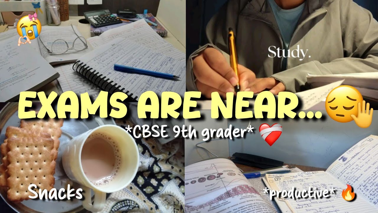 Exams are near... 🥹🥀 | trying to be productive ✨🌸 | CBSE 9th grader  