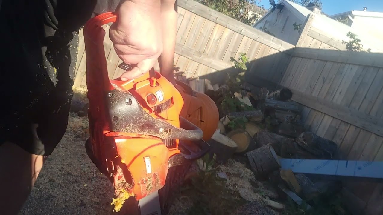 pumpkin carving with the echo cs-310