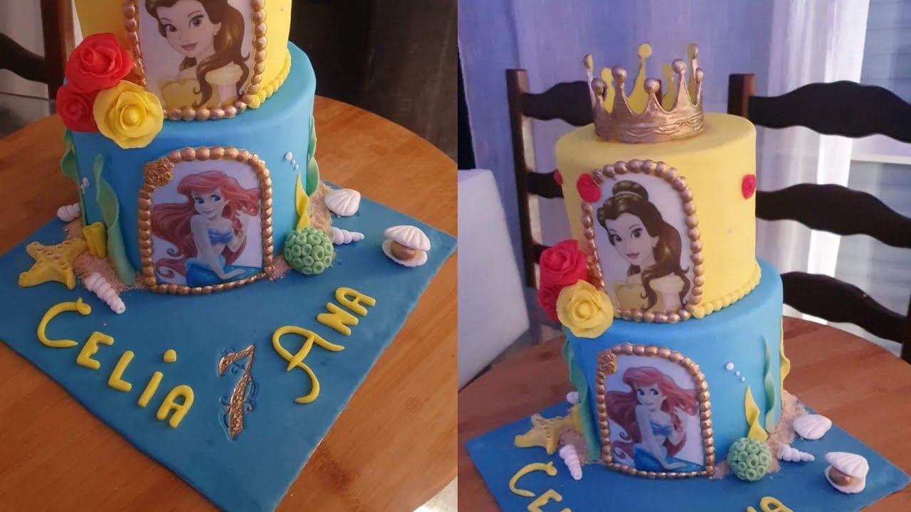 كيك ديزاين الاميرات بالتفصيل gâteau princesses