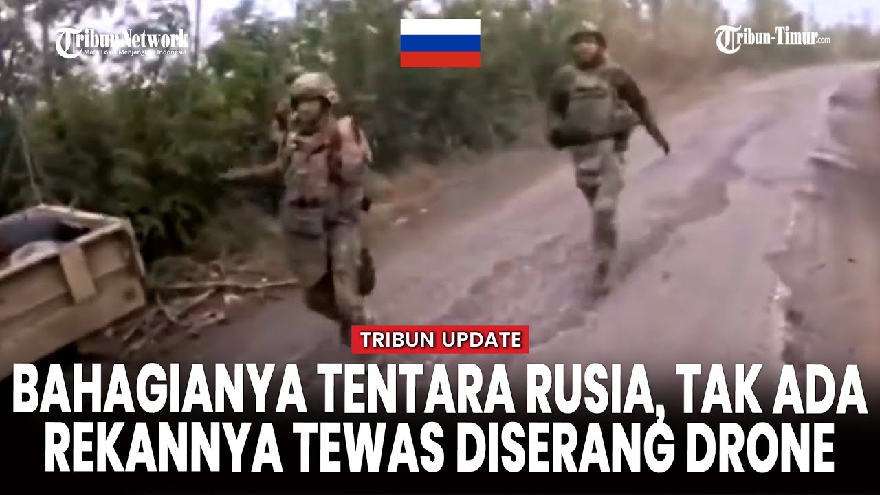 Iring-iringan Kendaraan Rusia Diserang Drone FPV Ukraina, Personel Berhasil Selamat