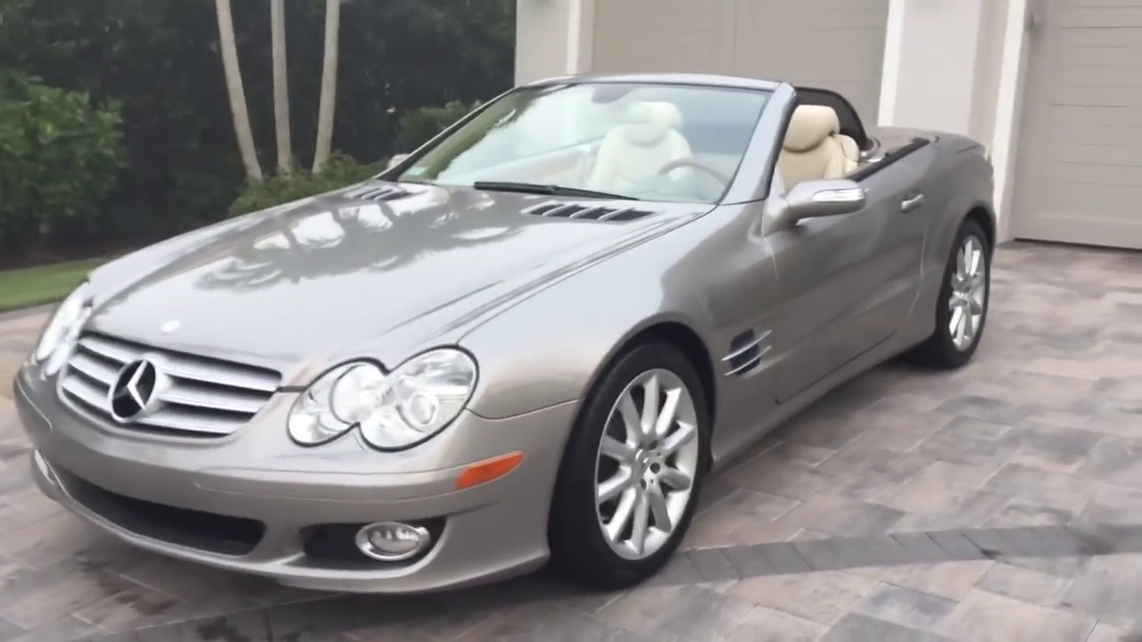 Обзор и тест-драйв Mercedes Benz SL550 Roadster 2007 года от Билла — Auto Europa Naples