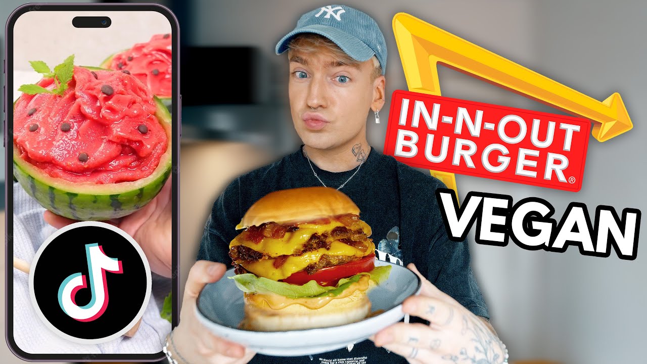 Neue Vegane TikTok Food Trends ausprobieren! In N Out Burger in vegan 🤤 | Fabi Wndrlnd